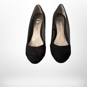 CL by Laundry Black Suede Pumps